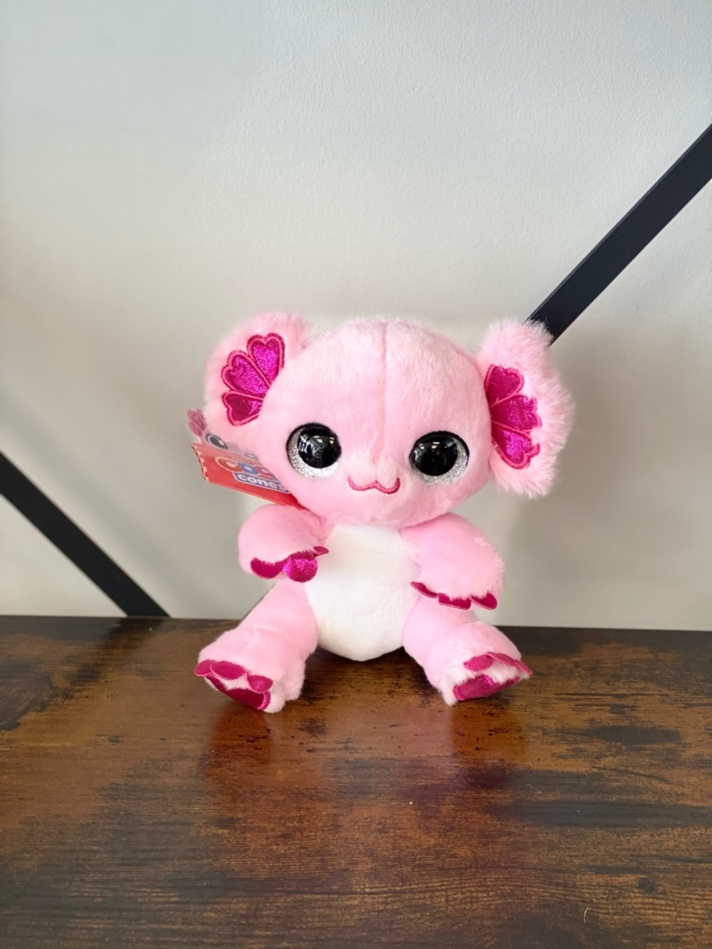 Plush Pink Axolotl Small Pet Toy - Soft Cuddly Stuffed Animal